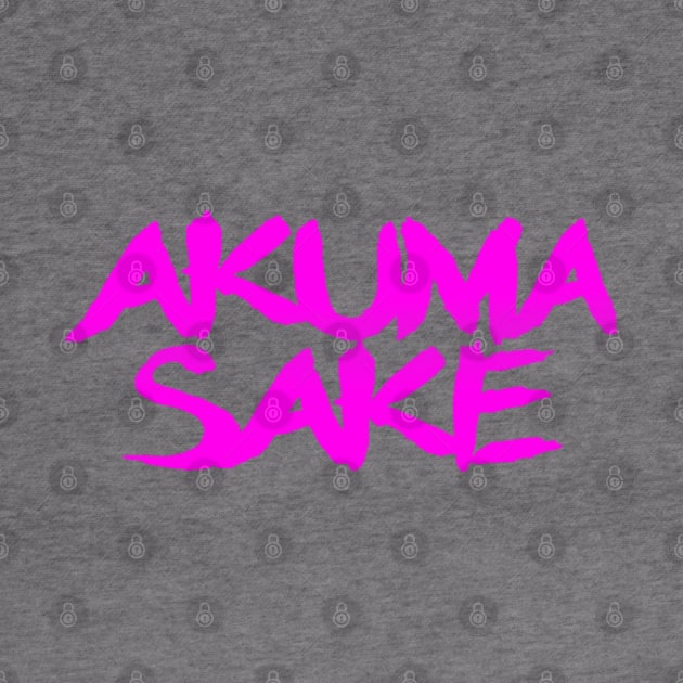 Akuma Sake Logo- Pink Design by sketchbooksage